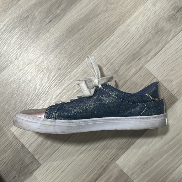 NINE WEST Women’s Blue/Silver Sparkly Shoes Size 9M - Picture 6 of 9